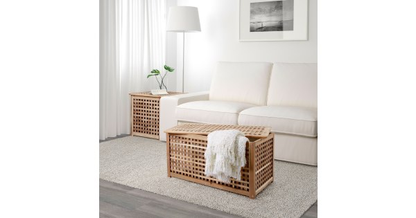 IKEA HOL Storage table 98x50cm Acacia IKEA NZ Urban Sales